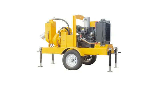Movable Emergency Flood Control Diesel Engine Self-Priming Water Well Point Dewatering Pump